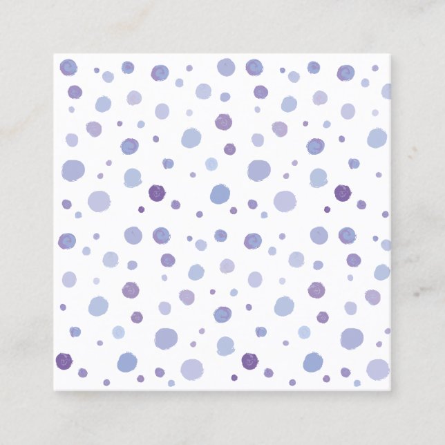 Carte De Réduction pois peints à la main (Devant)