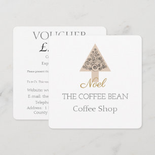Carte de réduction pour les cafés de Noël