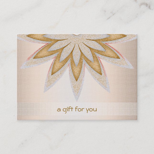 Carte De Réduction Salon de coiffure de Lotus et certificat-prime de (Devant)