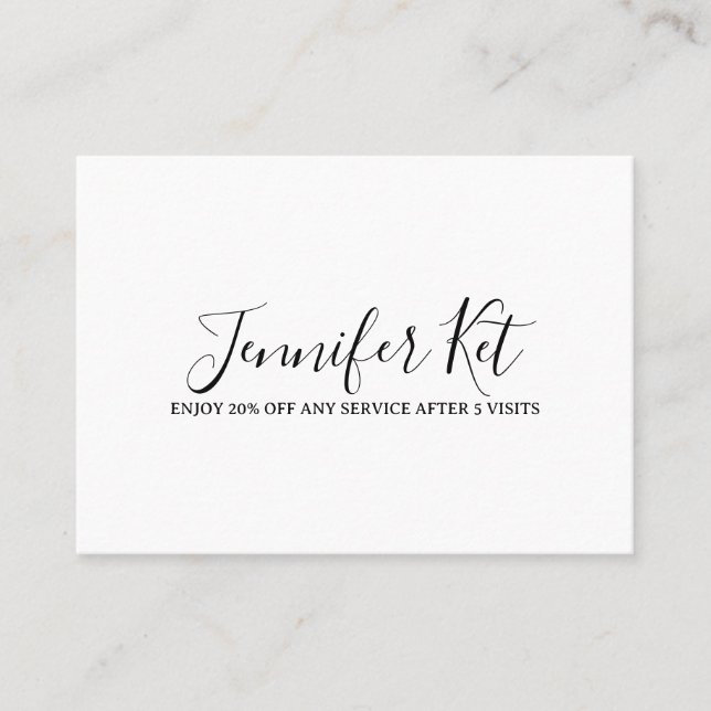 Carte De Réduction Salon spa business discount offer website visits a (Devant)