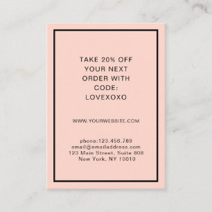 Carte de réduction simple et moderne