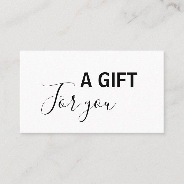 Carte De Réduction simple minimum ajouter le texte de votre adresse d (Devant)