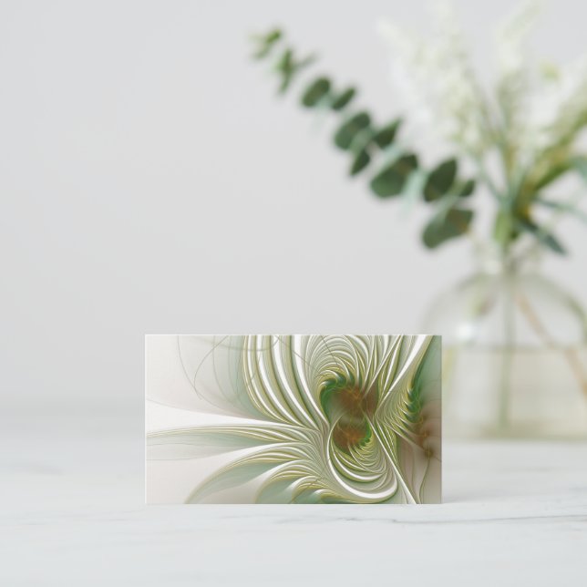 Carte De Réduction Soft and tenderness fractal fantasy flowers  metal (Debout devant)