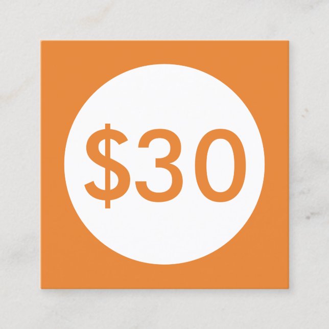 Carte De Réduction tache d'orange de certificat-prime (Devant)