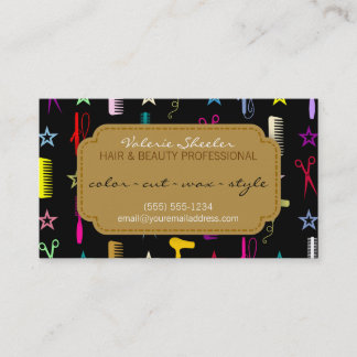 Carte De Réduction Tonalités chics cheveux multicolores et remise de