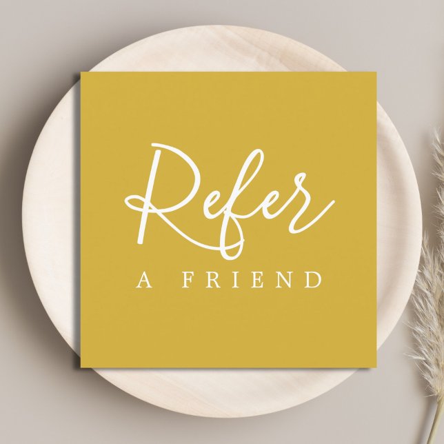 Carte de référence blanche or simple et élégante (Créateur téléchargé)