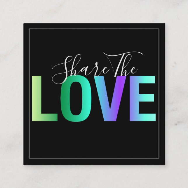 Carte de référence d'amour moderne (Devant)