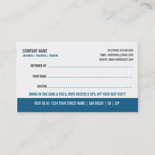 Carte de référence de client de toilettage de