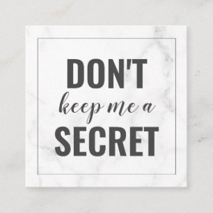 Carte de référence pour les affaires en marbre de 