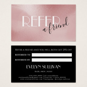 Carte de référence rose rose