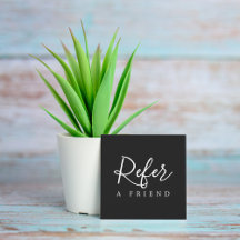 Carte de référence simple et élégante en noir et b