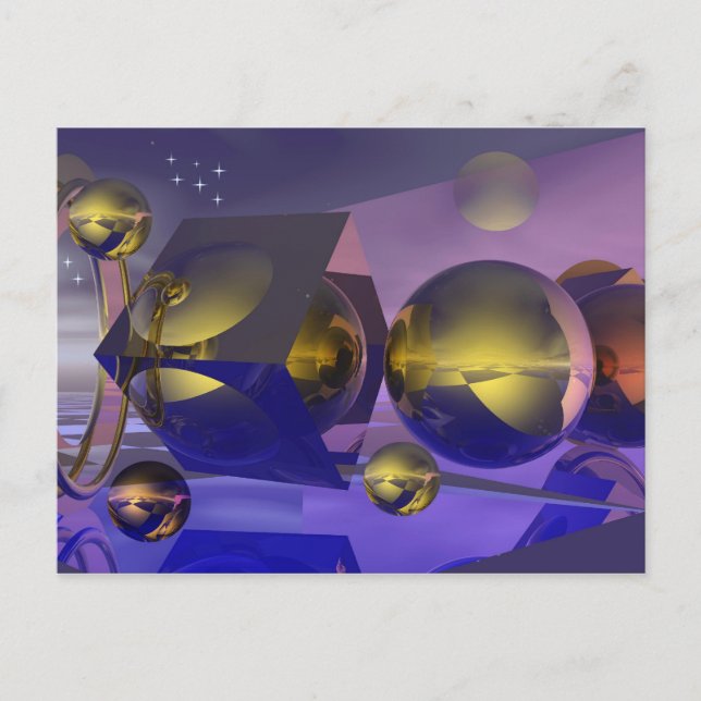 Carte de reflets dorés (Devant)