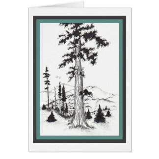 Carte de région boisée