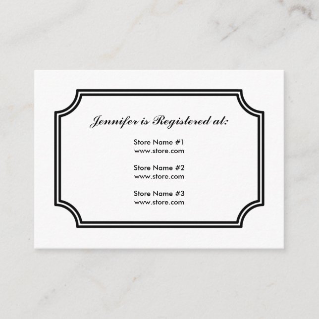 Carte de Registre avec Motif Carré Lotus (Devant)