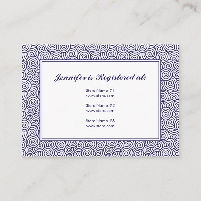 Carte de registre spirale - 3,5 po x 2,5 po (Devant)