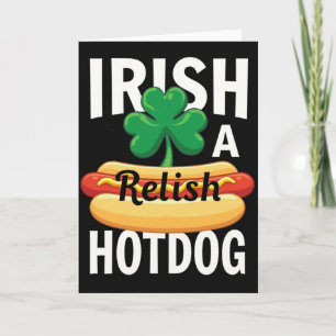 Carte de Relish de Hotdog Irlandais