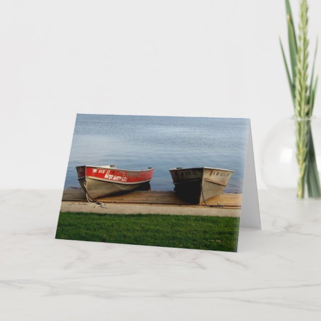 CARTE DE REMARQUE : Lac Harriet, "Bateaux", Mpls,  (Devant)