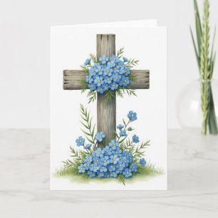 Carte de Remembrance Florale Rustique