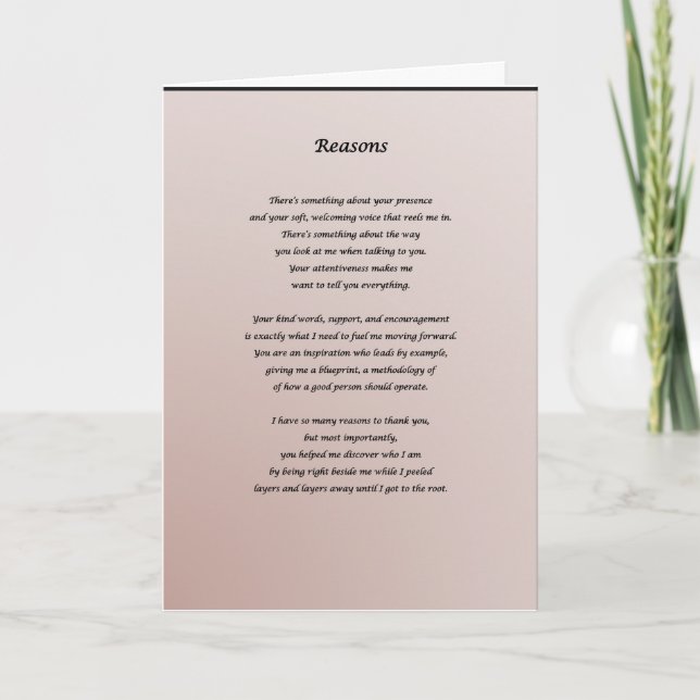 Carte de remerciement (Devant)