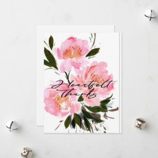 Carte de remerciement