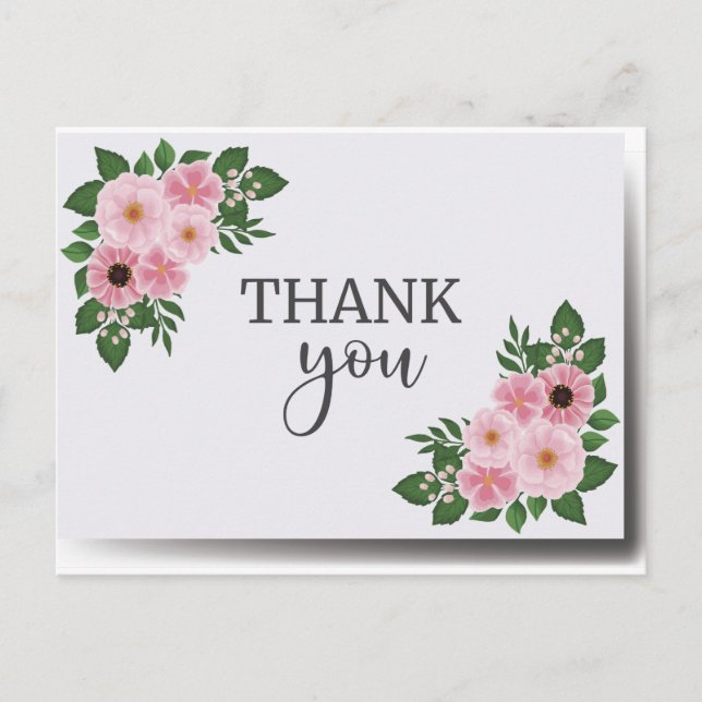 carte de remerciement (Devant)