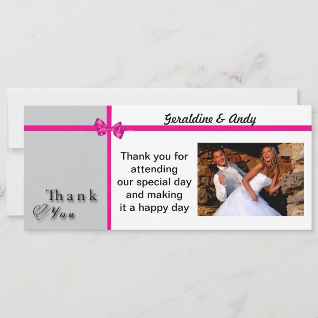 Carte de remerciement (Devant)