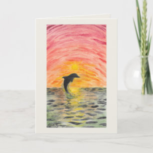 Carte de remerciement aquarelle colorée et vibrant