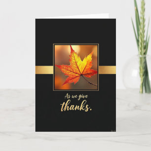 Carte de remerciement As We Give Thanks