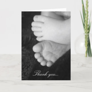 Carte de remerciement baby shower