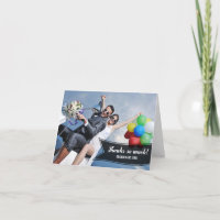 Carte de remerciement bannière douce