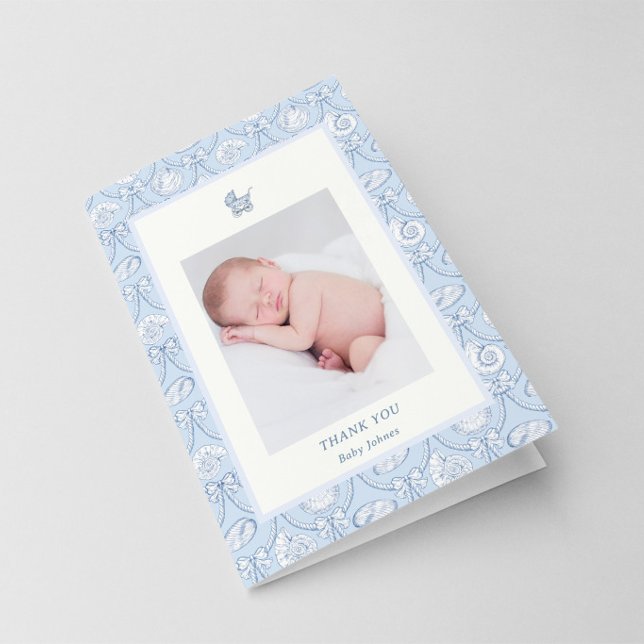 Carte de remerciement bébé Préparatoire Coquette C (Créateur téléchargé)