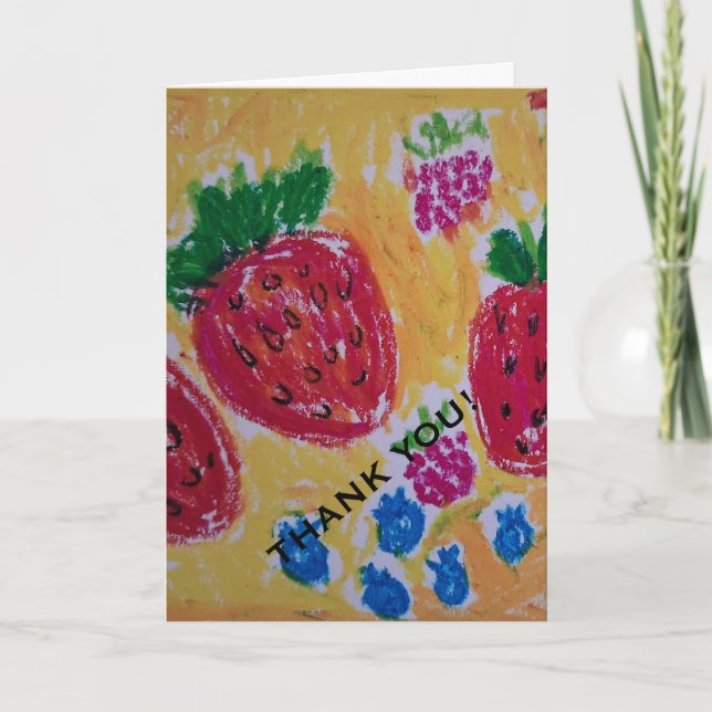 Carte de remerciement Berries (Devant)