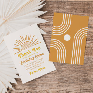 Carte de remerciement Boho Sun   Cartes de remerci