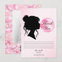Carte de remerciement Bonbon Land Rêve Bubble Gum