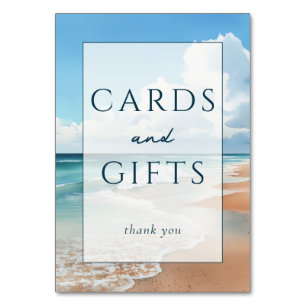 Carte de remerciement Calm Blue Beach