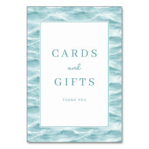 Carte de remerciement Calme Eau Bleue
