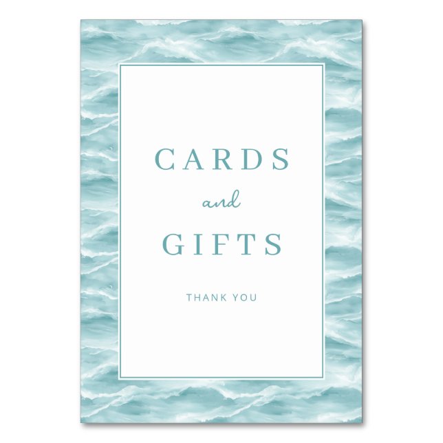Carte de remerciement Calme Eau Bleue (Par défaut)