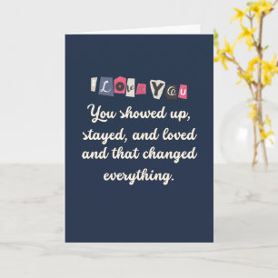 Carte de Remerciement Citation d'Amour pour Belle-