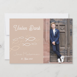 Carte de remerciement Communion / Confirmation Ess