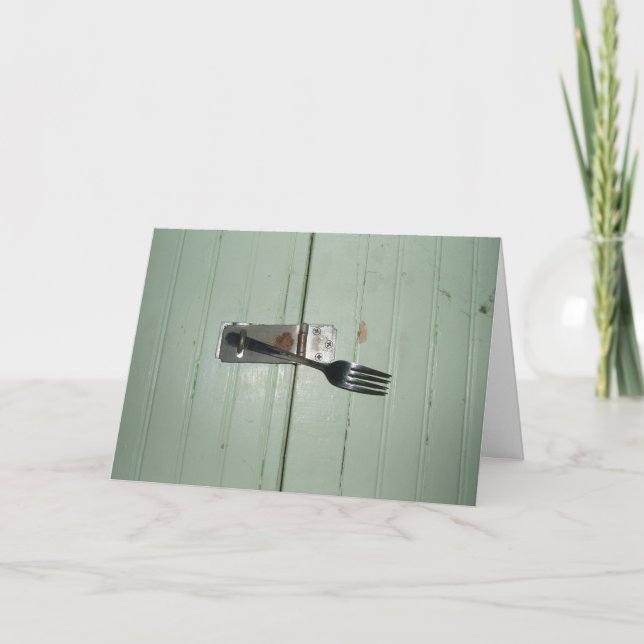 Carte de remerciement "Creative Lock" (Devant)