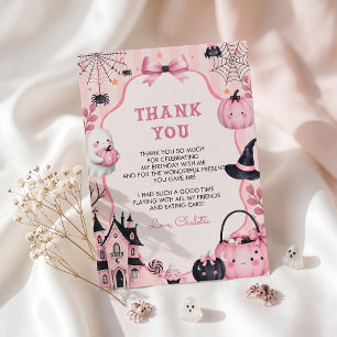 Carte de remerciement d'anniversaire de fille de c