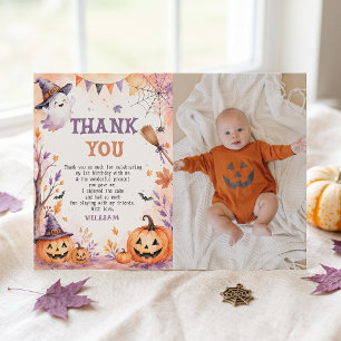 Carte de remerciement d'anniversaire Halloween Cit