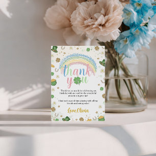 Carte de remerciement d'anniversaire Lucky One