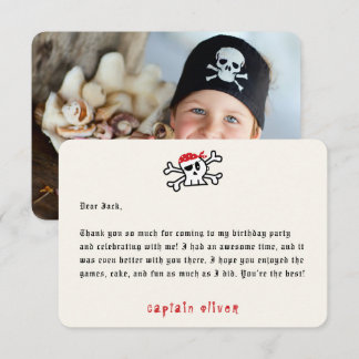 Carte de remerciement d'anniversaire pour enfants