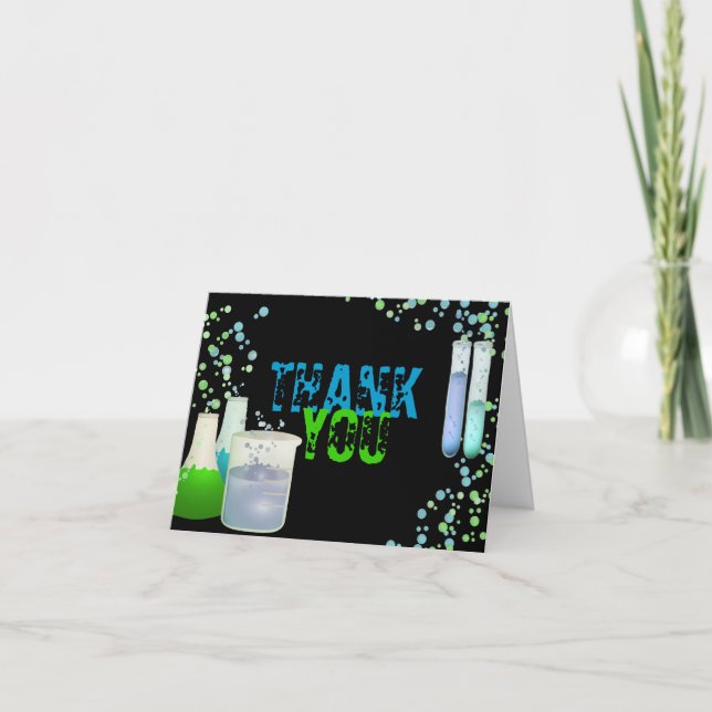 Carte de remerciement d'anniversaire pour laborato (Devant)