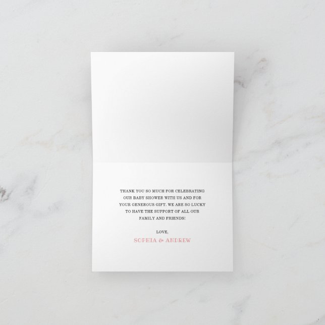 Carte de remerciement d'anniversaire pour les anim (Intérieur)