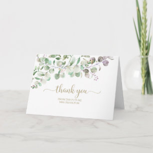 Carte de remerciement de Baby Shower de mariage à