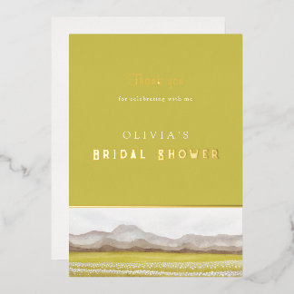 Carte de remerciement de Baby Shower Prairies en f