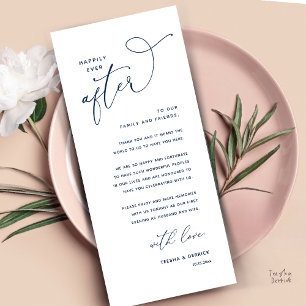 Carte de remerciement de dîner de mariage pour tou