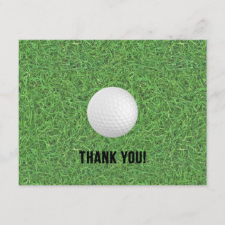 Carte de remerciement de golf